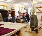 Inside the Upholstery Workshop where the Upholstery Courses take place